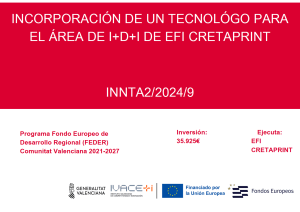 Valencian Institute of Competitiveness and Innovation grant for talent promotion program
